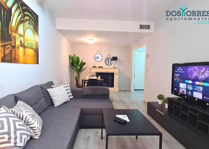 Apartamentos Dos Torres Bárbol - Oasis céntrico con jacuzzi en la habitación y garaje privado